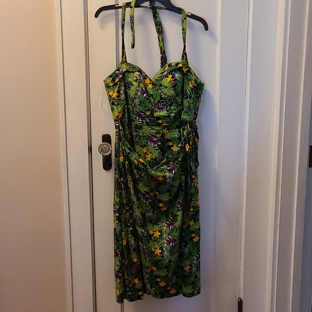 Hearts and Found Jungle Print Sarong Dress